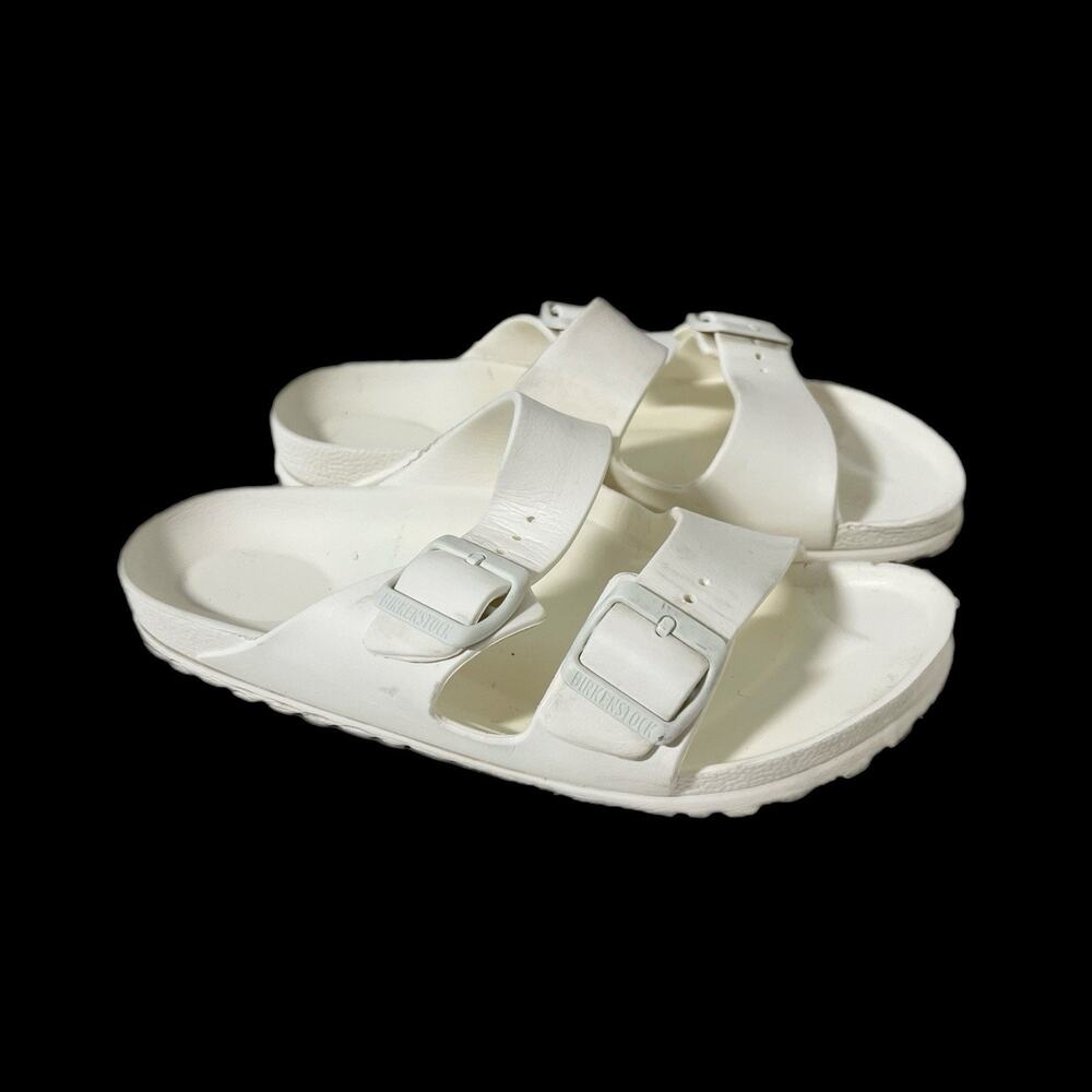 Birkenstock Arizona EVA Sandals EU 39 WOMEN 8 Double Strap Rubber White Waterpro